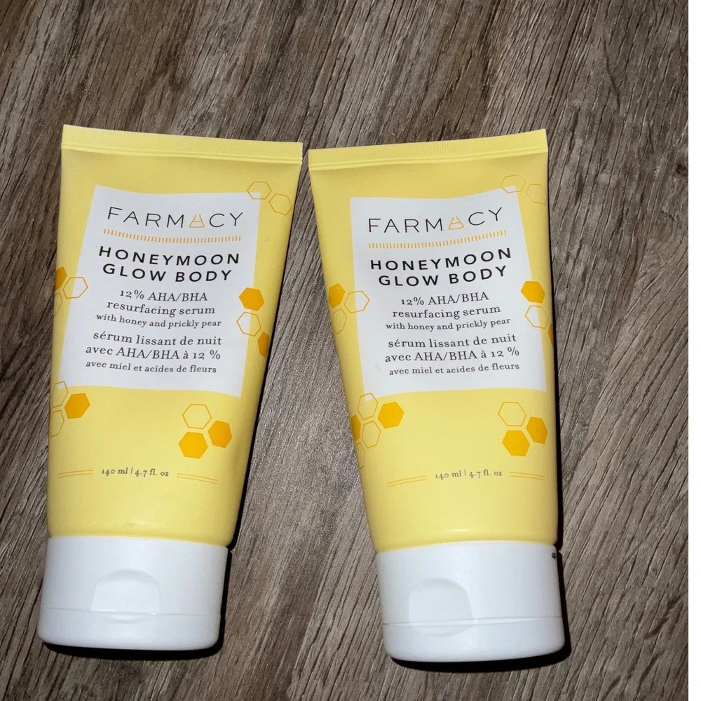 Farmacy Honeymoon Glow Body Resurfacing Serum 12% AHA/BHA Honey Prickly Pear 2pk